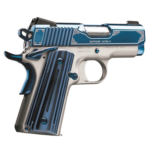 KIMBER Sapphire Ultra II 1911 45ACP 3 8rd Pistol w Night Sights  Bright Blue PVD