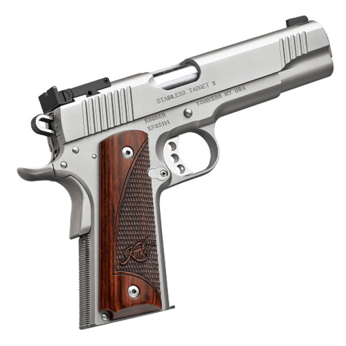 KIMBER Target II 1911 45ACP 5 7rd Pistol  Stainless w Rosewood Grips