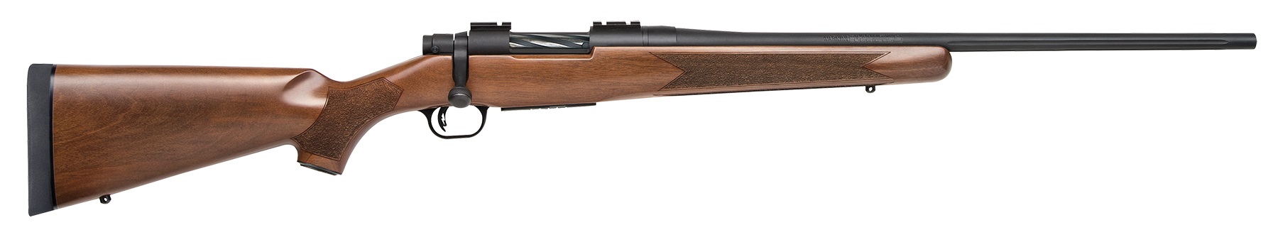 MOSSBERG Patriot 7mm-08 Rem 22" 5rd Bolt Rifle w/ Fluted Barrel - Black / Walnut