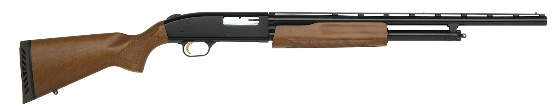 MOSSBERG 500 Compact Bantam 20 Gauge 3" 24" 6rd Pump Shotgun - Black / Wood