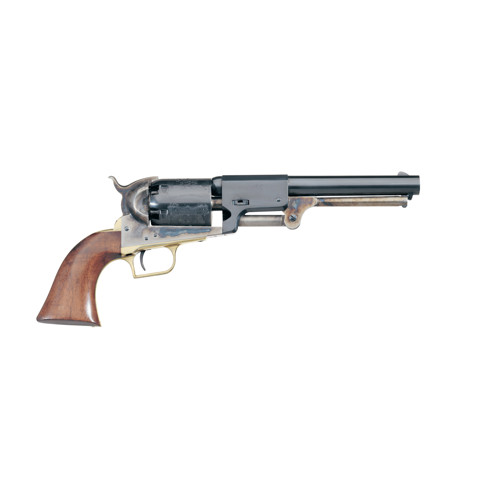 UBERTI 1848 Dragoon Revolver 2nd Mod 44 75 6rd CaseHardened Walnut Grips