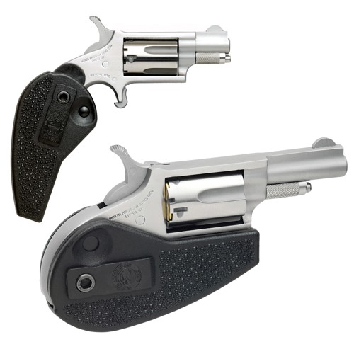 NAA 22 WMR 163 5rd Mini Revolver  Stainless w Holster Grip