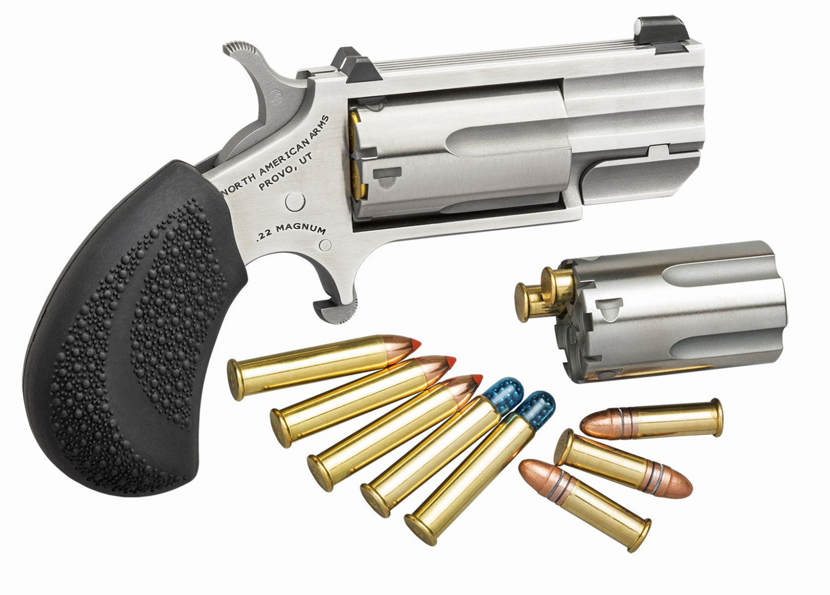 NAA Pug Conversion 22LR / 22WMR 2.81" 5rd Mini-Revolver - Stainless