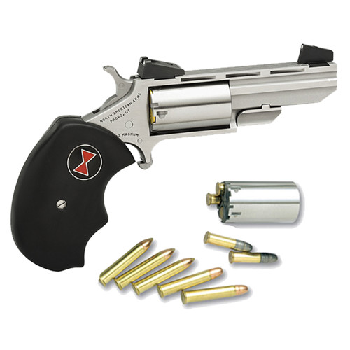 NAA Black Widow 22 WMR  22 LR 2 5rd Mini Revolver  Stainless