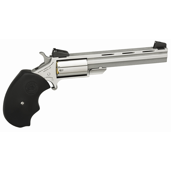 NAA Mini-Master 22LR 4" 5rd Mini-Revolver w/ Adjustable Sights - Stainless