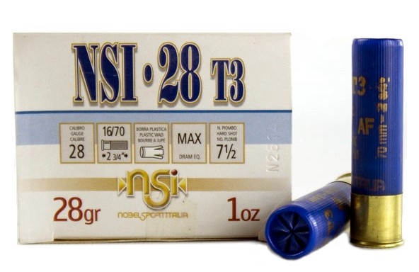 Nobel Sport Italia NOBEL AMMO Sport 28 Gauge 2.75" 1 Oz 7.5# Shotshell Ammunition | 25 Count