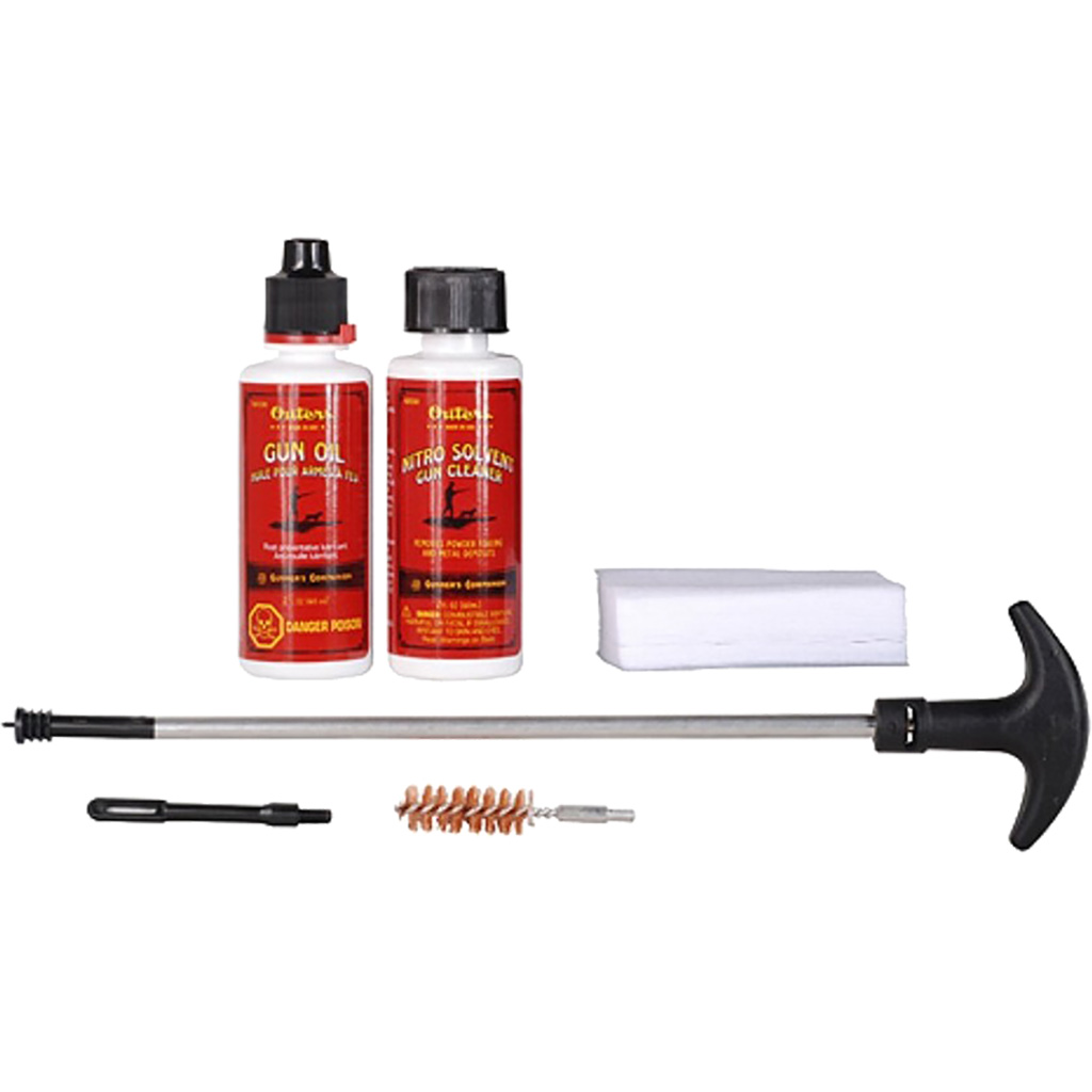 OUTERS Pistol Cleaning Kit .357/.380/.38 Cal/9mm Complete 8-Piece Kit
