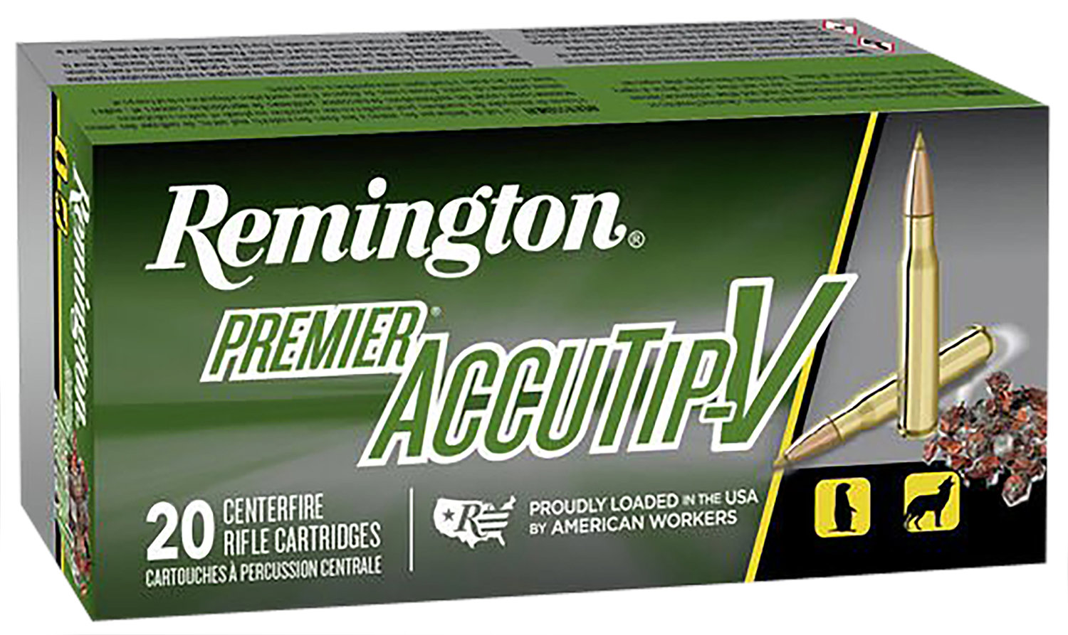 Remington REMINGTON 221 Fireball Premier AccuTip-V Boattail 50Gr 20rd