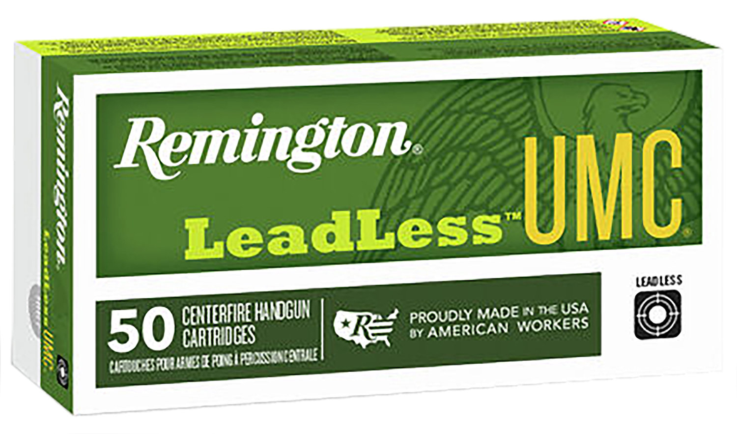 Remington REMINGTON UMC Leadless 40 S&W 180 gr Flat Nose Enclosed Base Ammunition | 50 Rounds