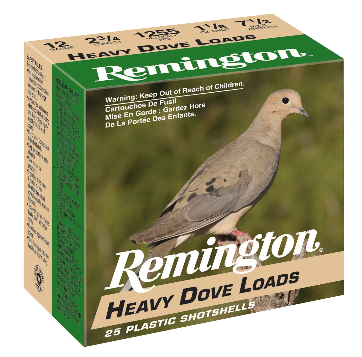 Remington Remington Heavy Dove Loads 20GA 2 3 4IN 1OZ 8 Ammo 25RD