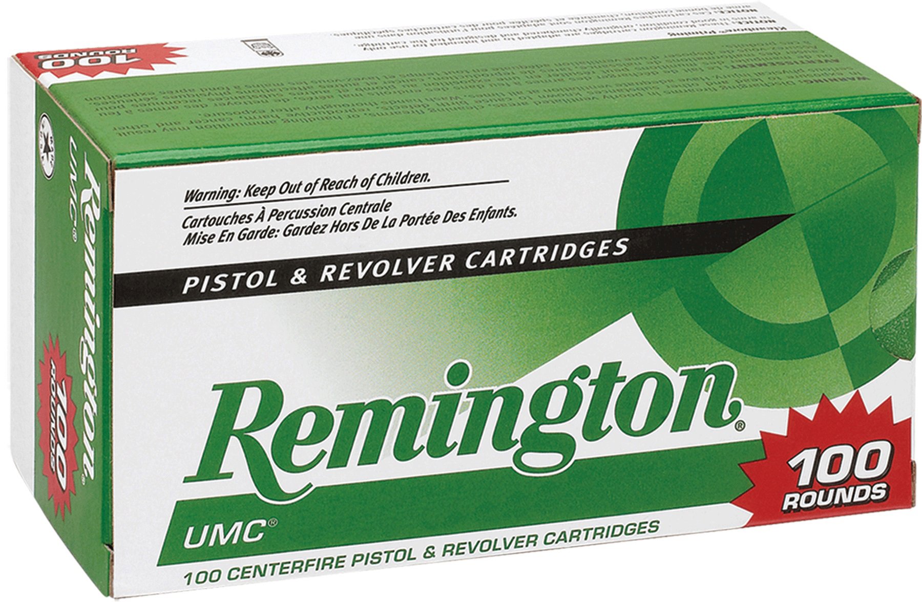 Remington Remington Ammunition L380A1B UMC 380 ACP 88 GR Jacketed Hollow Point JHP 100 Bx 6 Cs Value Pack