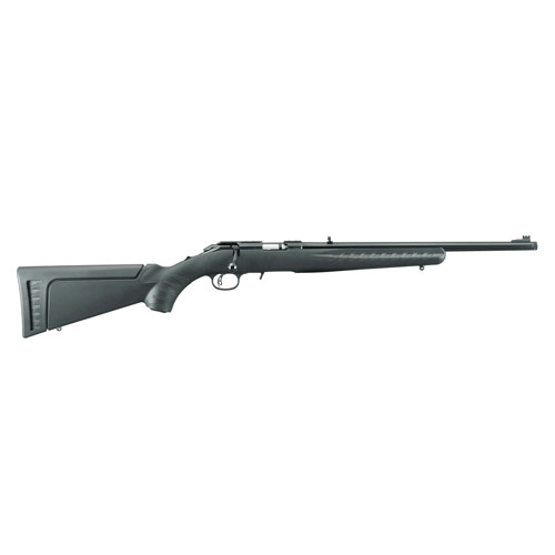 RUGER AMERICAN 22 WMR 18 9rd Bolt Rifle w Threaded Barrel  Black Synthetic