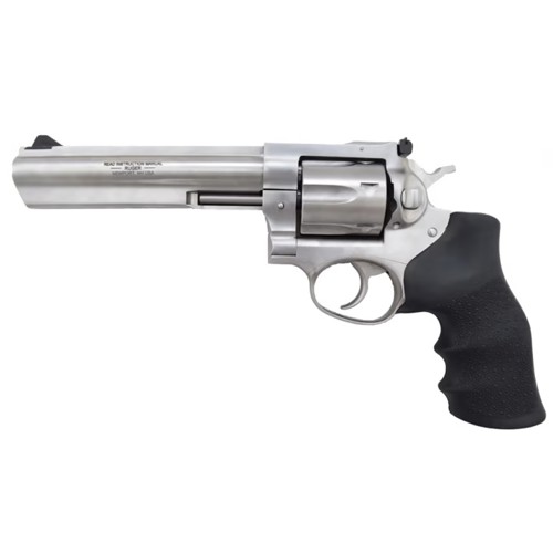 RUGER GP100 357 Mag  38 Special 6 6rd Revolver  Stainless w Rubber Grips