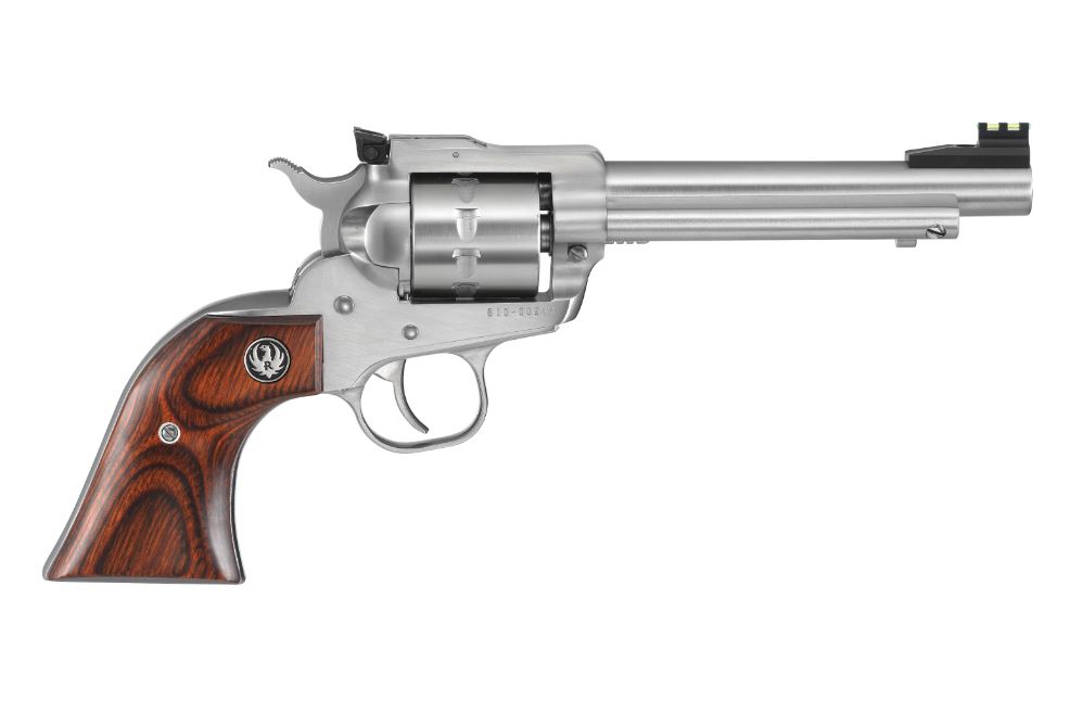 RUGER Single Ten 22LR 5.5" 10rd Revolver - Stainless | Hardwood