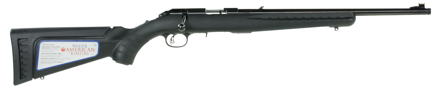 RUGER American 22 LR 18" 10rd Bolt Rifle - Blued / Black Synthetic