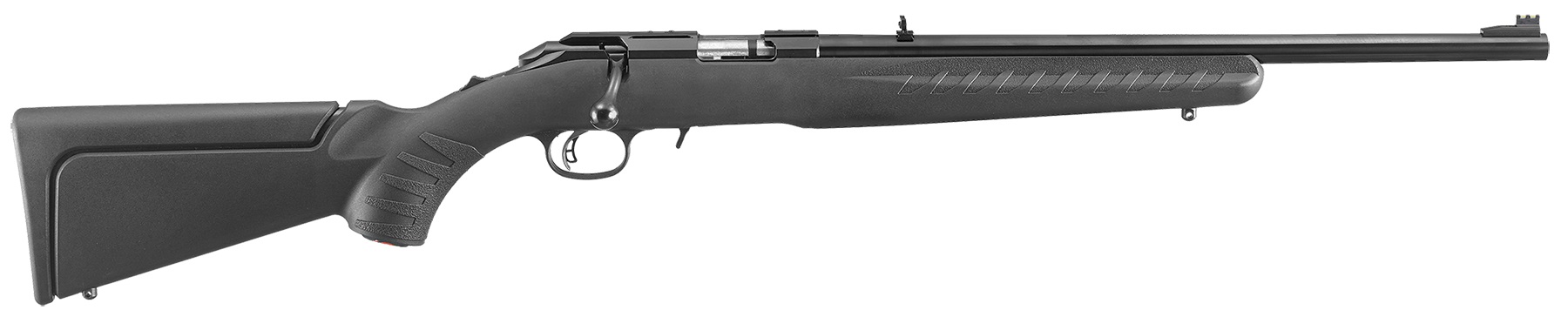 RUGER AMERICAN Compact 22 WMR 18" 9rd Bolt Rifle - Black Synthetic