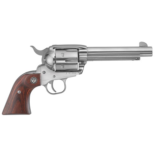 RUGER Vaquero 45LC 462 6rd Revolver  Stainless  Hardwood