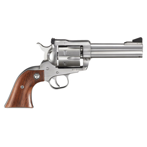 RUGER Blackhawk 357 Mag  38 Special 463 6rd Revolver  Stainless  Hardwood Grip