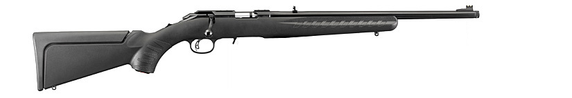 RUGER AMERICAN 22LR 18" 10rd Bolt Rifle w/ Threaded Barrel - Black