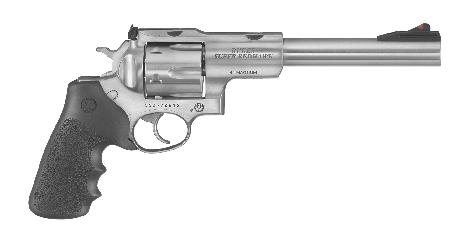 RUGER Super Redhawk 44 REM MAG 7.5" 6rd Revolver - Stainless