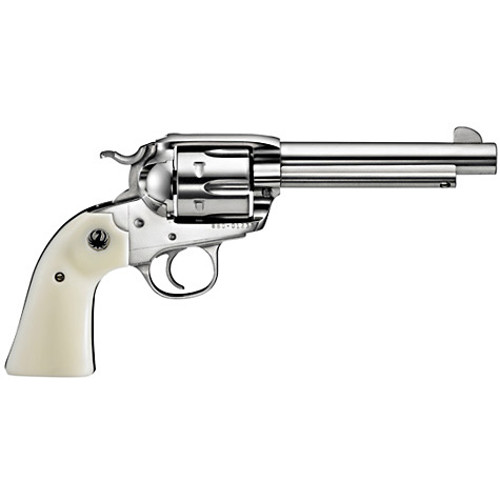 RUGER Vaquero Bisley 45 LC 55 6rd Revolver  Stainless  Ivory Grips