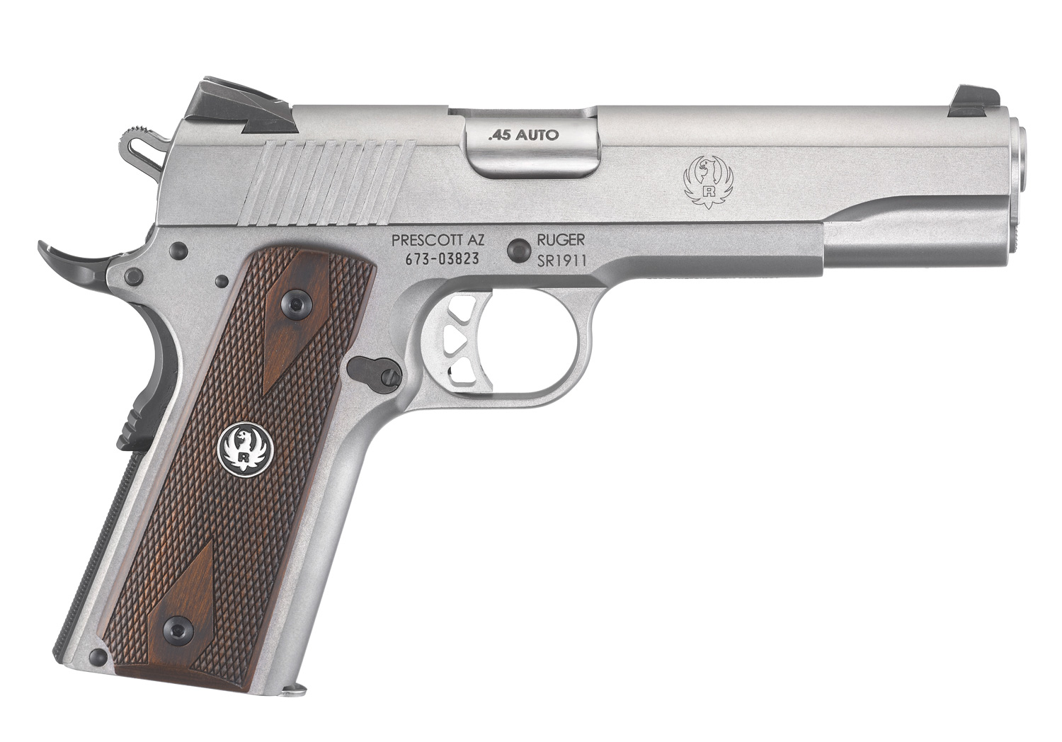 RUGER SR1911 45 ACP 5" 8rd Semi-Auto Pistol - Stainless
