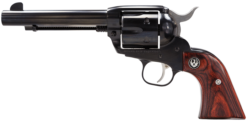 RUGER Vaquero 45 LC 5.5" 6rd Revolver - Black / Wood Grips