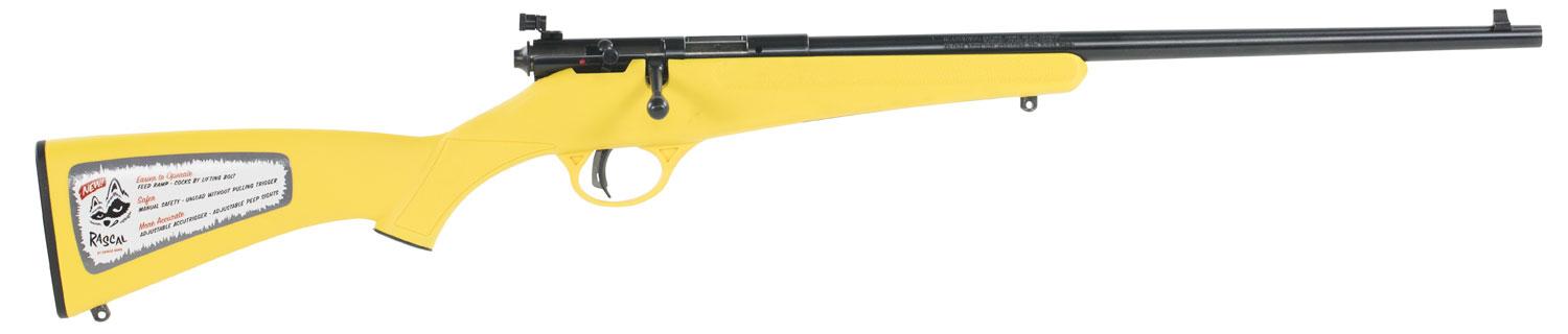 SAVAGE ARMS Rascal 22 LR 16.1" Bolt Rifle - Yellow / Black