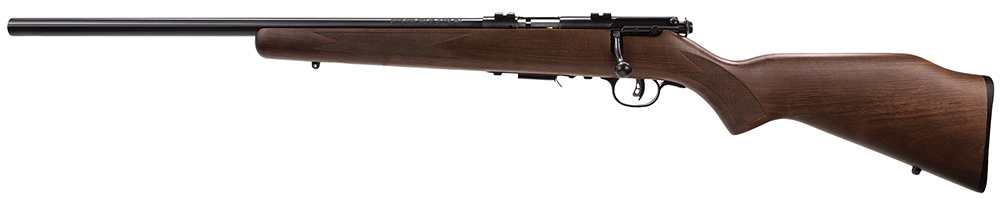 SAVAGE ARMS 93R17 GV Left Hand 17HMR 21" 5rd Bolt Rifle - Wood / Blued