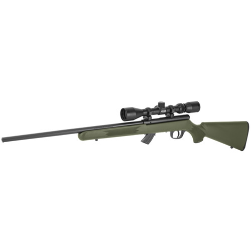 SAVAGE ARMS Mark II XP 22LR 21 5rd Bolt Rifle w Bushnell 39x40 Scope  OD Green Synthetic