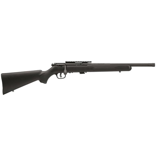 SAVAGE ARMS 93 FVSR 22 WMR 165 5rd Bolt Rifle w Heavy Threaded Barrel  Black