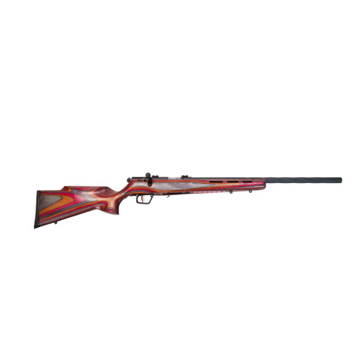 SAVAGE ARMS 93R17 BRJ 17 HMR 21 5rd w Fluted Barrel  Blued  Wood Laminate