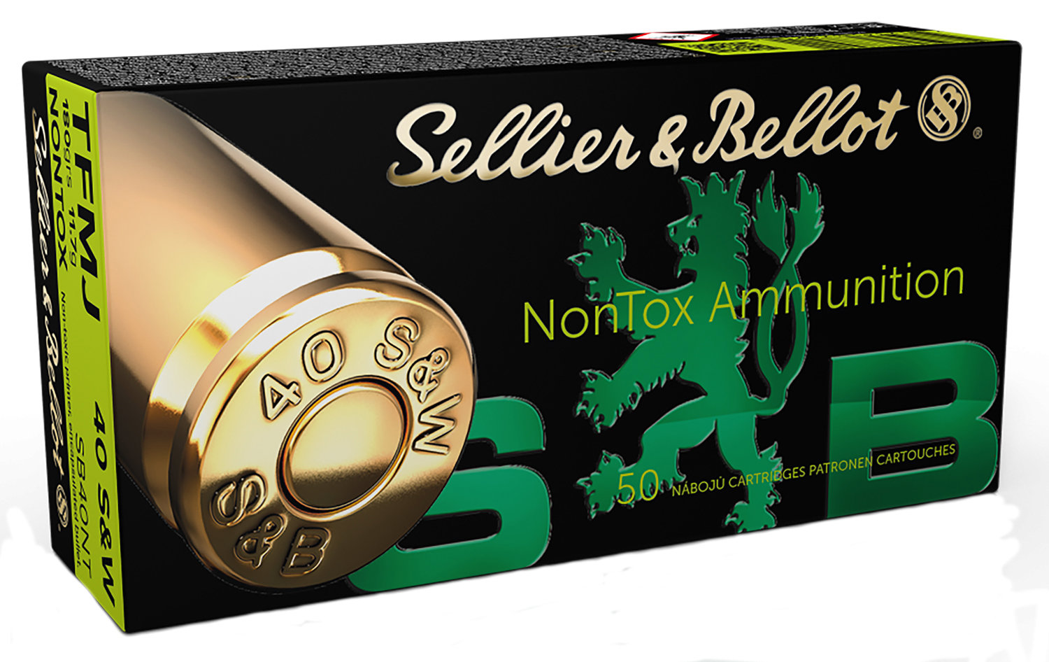Sellier & Bellot SELLIER BELLOT 40 SW NonToxic 180Gr FMJ 985 FPS 50rd