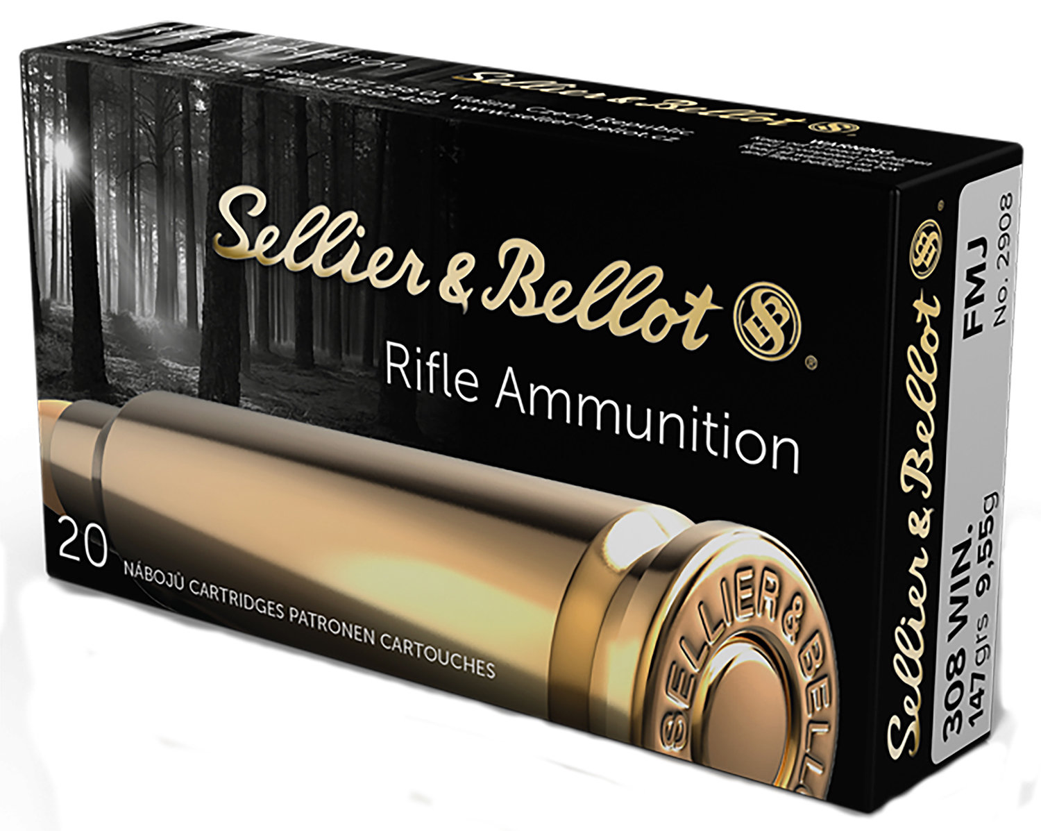 Sellier & Bellot SELLIER BELLOT 308 Win 147Gr 2788 FPS FMJ 20rd